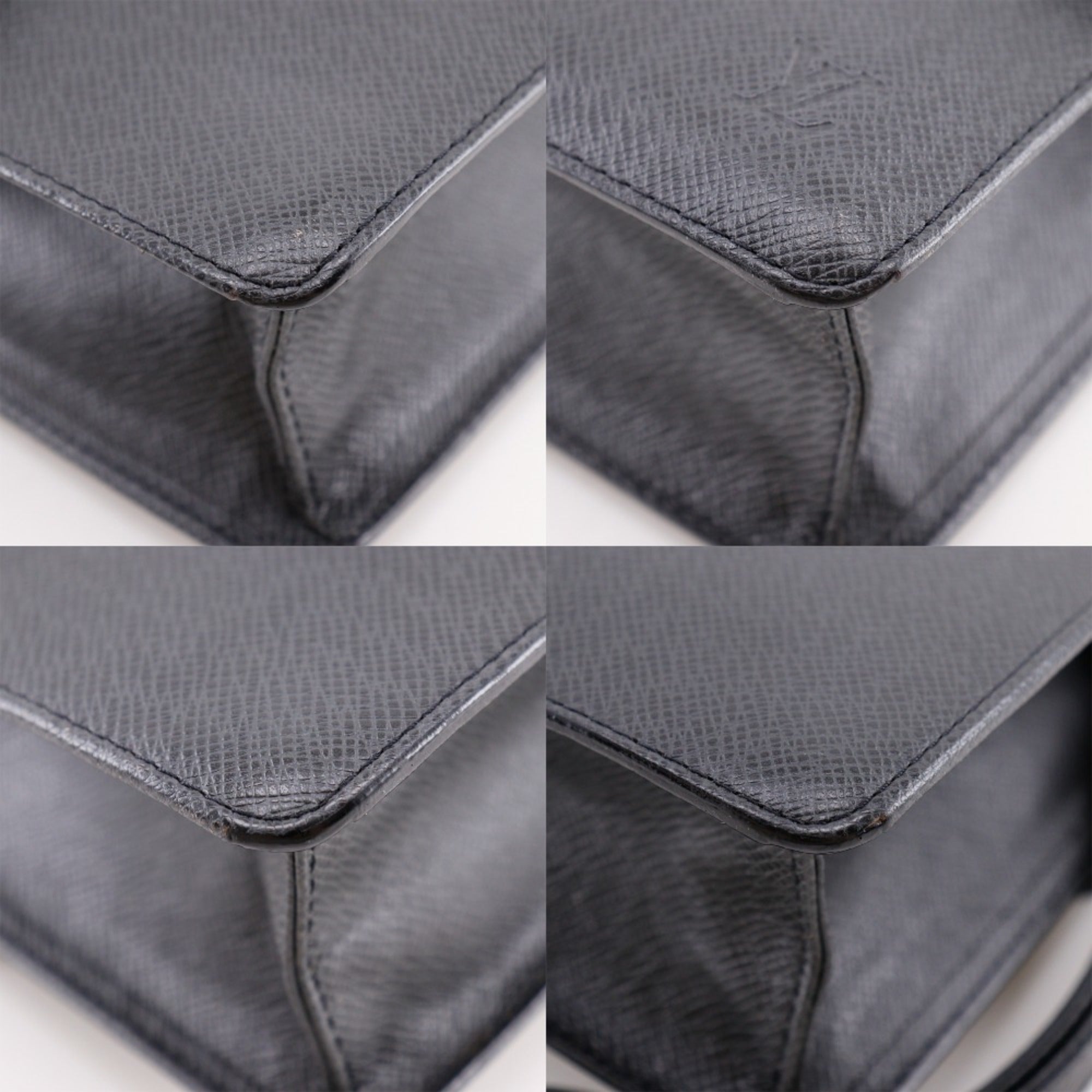 Louis Vuitton Taiga Ardoise Black Taiga Leather Pochette