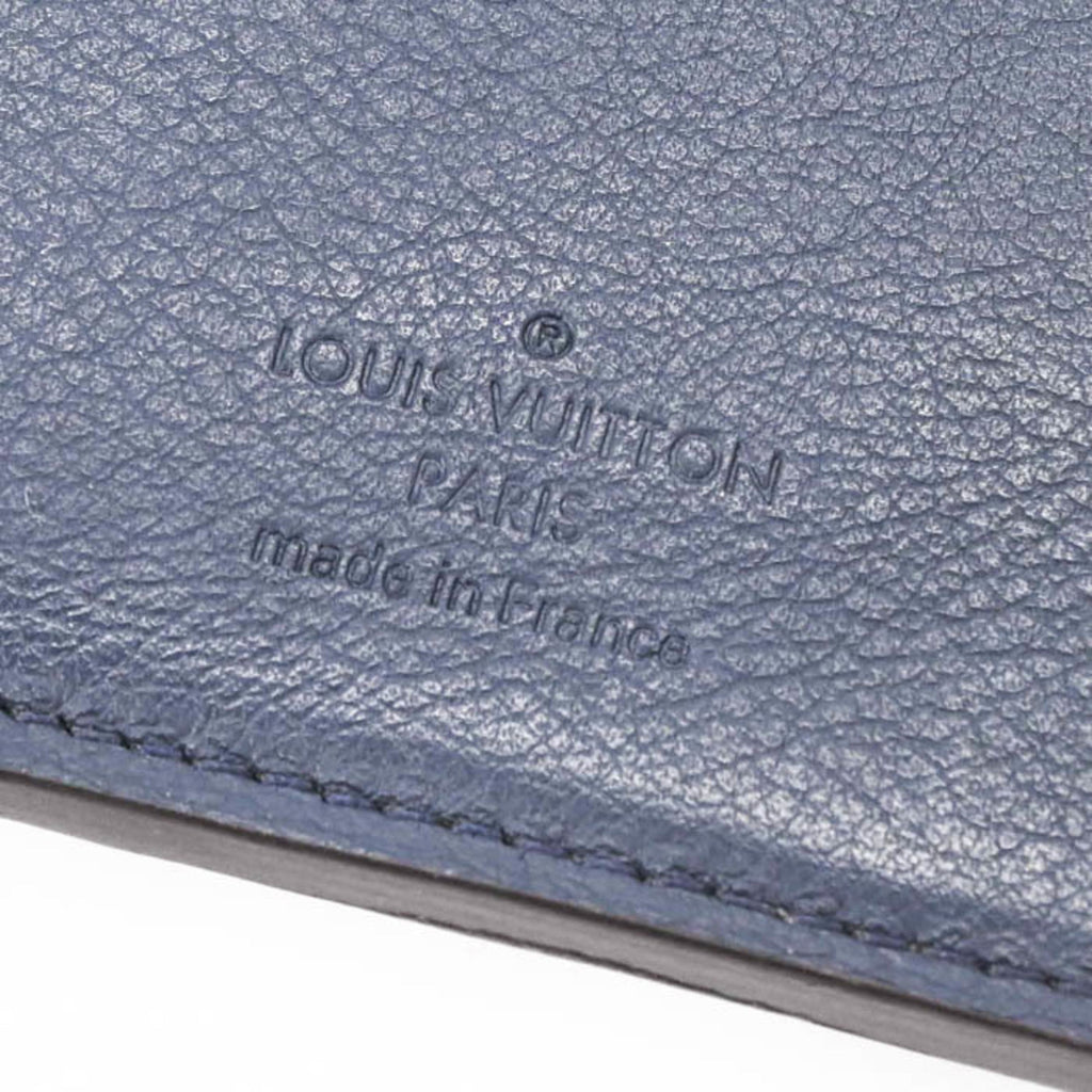 Louis Vuitton Navy Leather Long Wallet