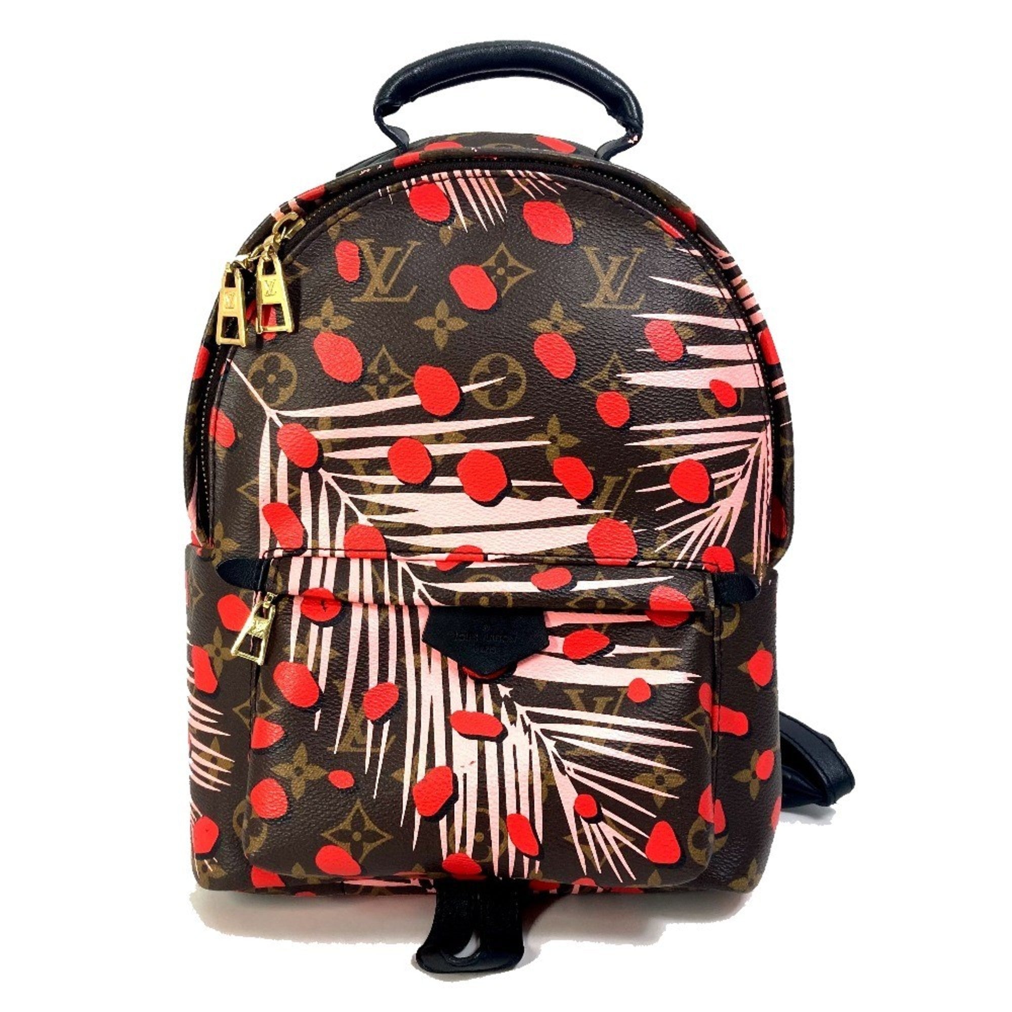 Louis Vuitton Brown Pink Red Color Monogram Backpack