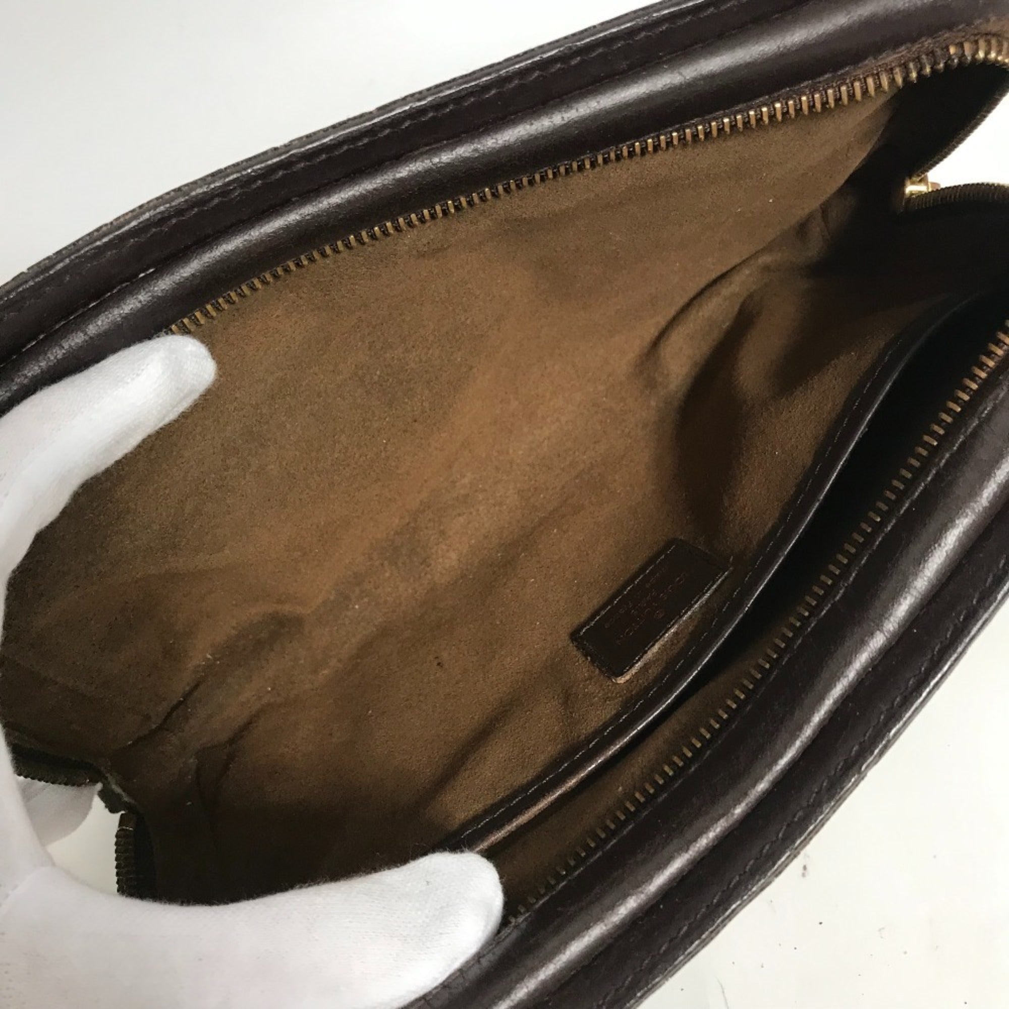 Louis Vuitton Brown Damier Canvas Ebene Damier Canvas Clutch Bag Pouch