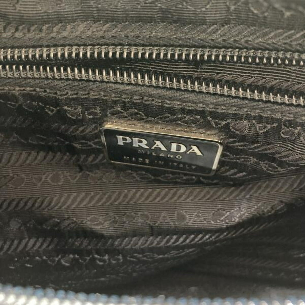 Prada Black Nero Tessuto Attaché Case Shoulder Bag