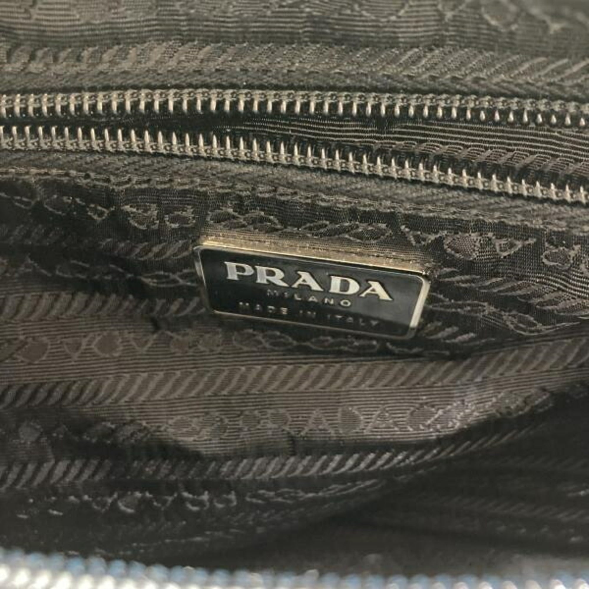 Prada Black Nero Tessuto Attaché Case Shoulder Bag