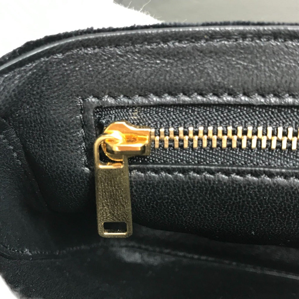 Celine Black Leather Shoulder Bag