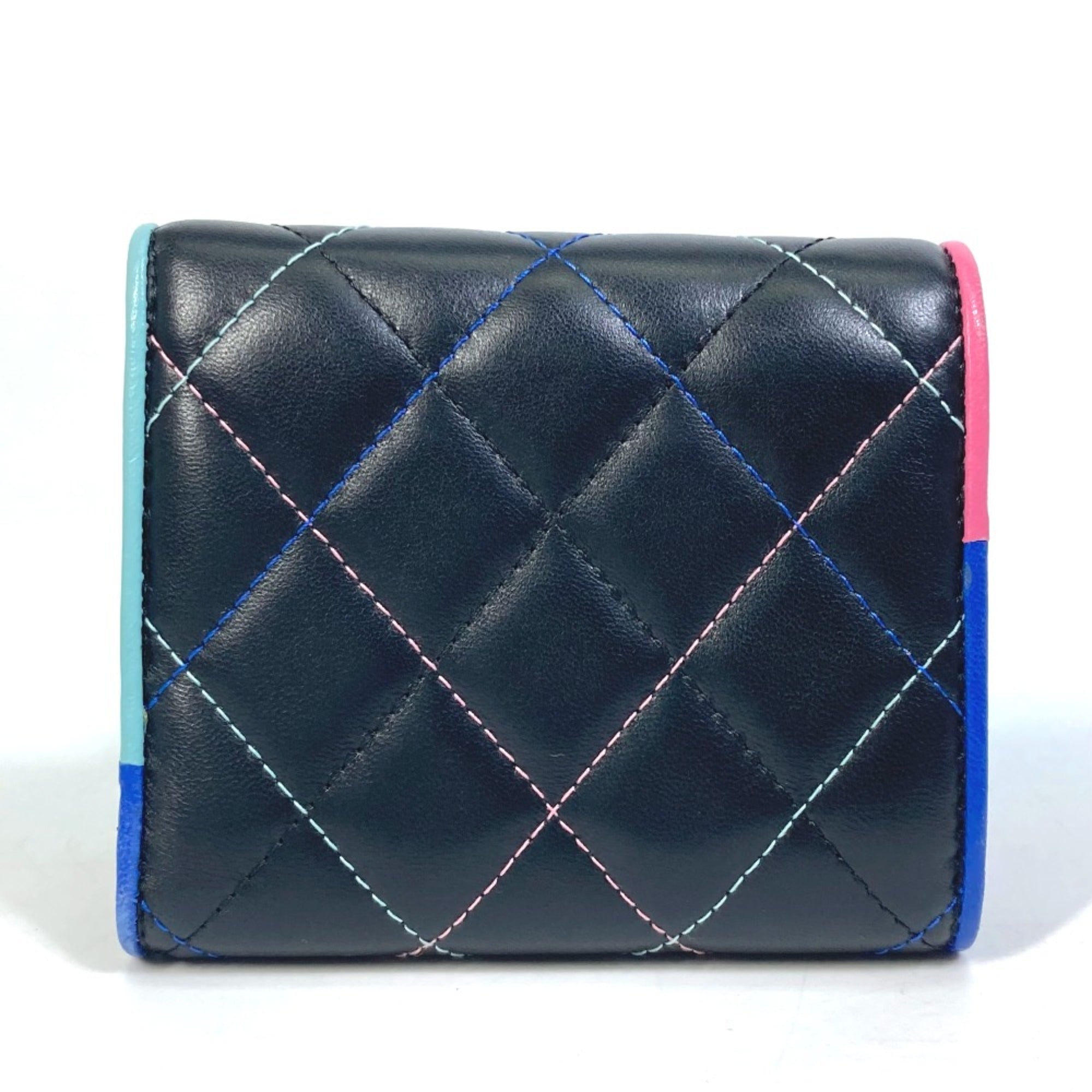 Chanel Black Leather Wallet (Tri-Fold)