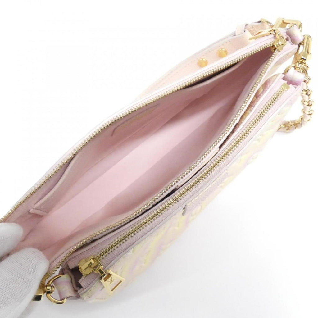 Louis Vuitton Light Pink Leather Pochette Shoulder Bag
