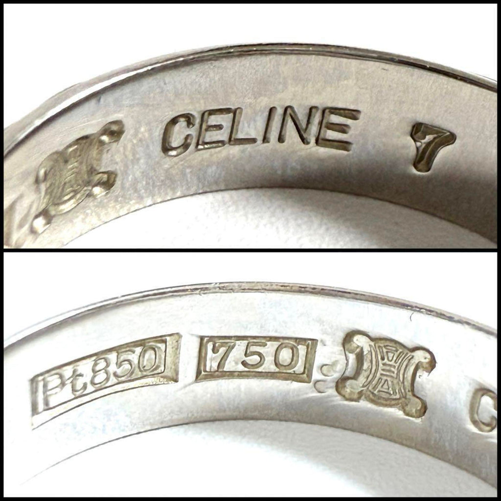 Celine Yellow Gold (18K) Platinum 950 Band Ring