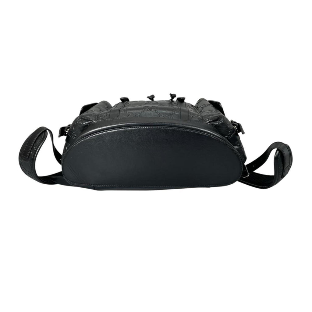 Gucci Black Leather Backpack (Pre-Owned)