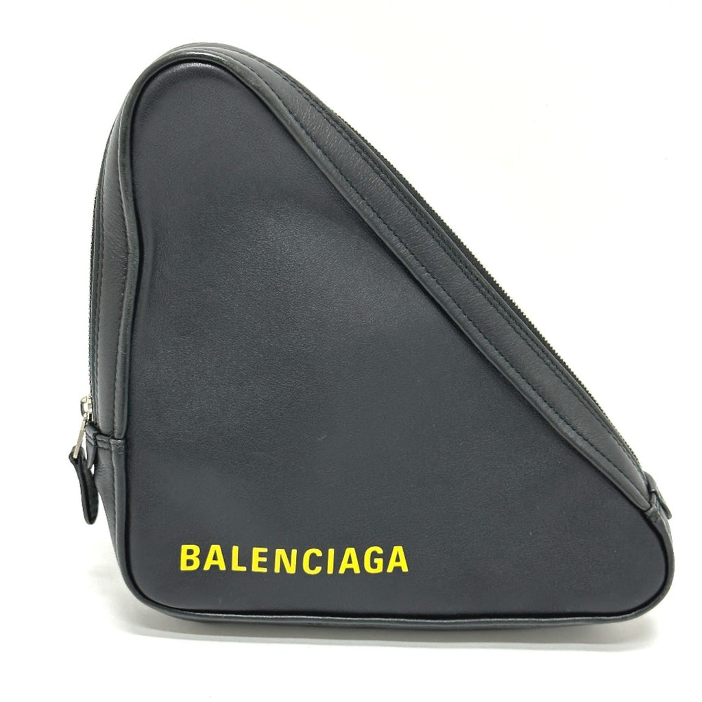 Balenciaga Black Leather Pouch