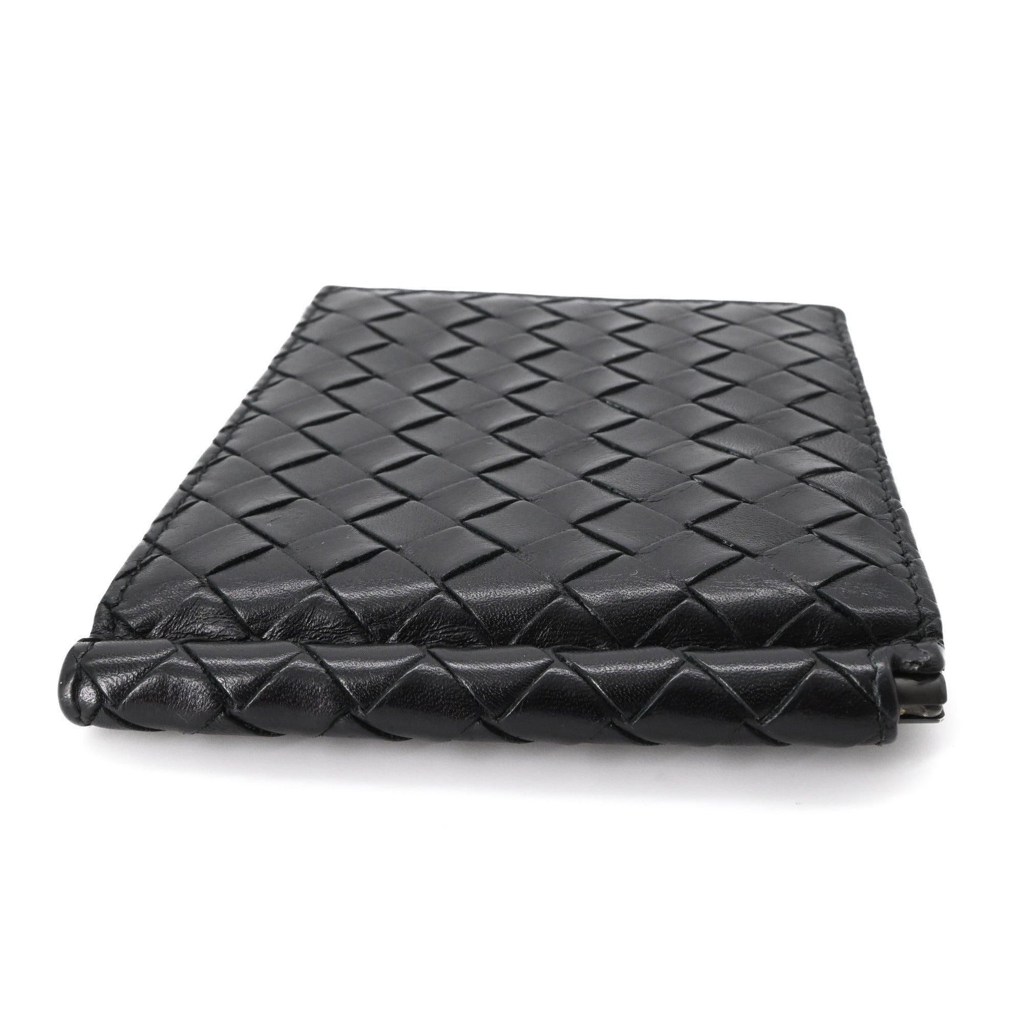 Bottega Veneta Intrecciato Black Money Clip