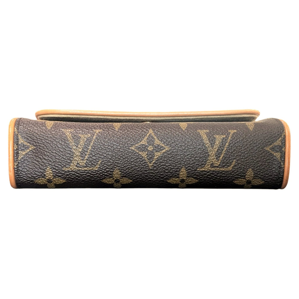 Louis Vuitton Brown Monogram Canvas Pochette Pouch Shoulder Bag