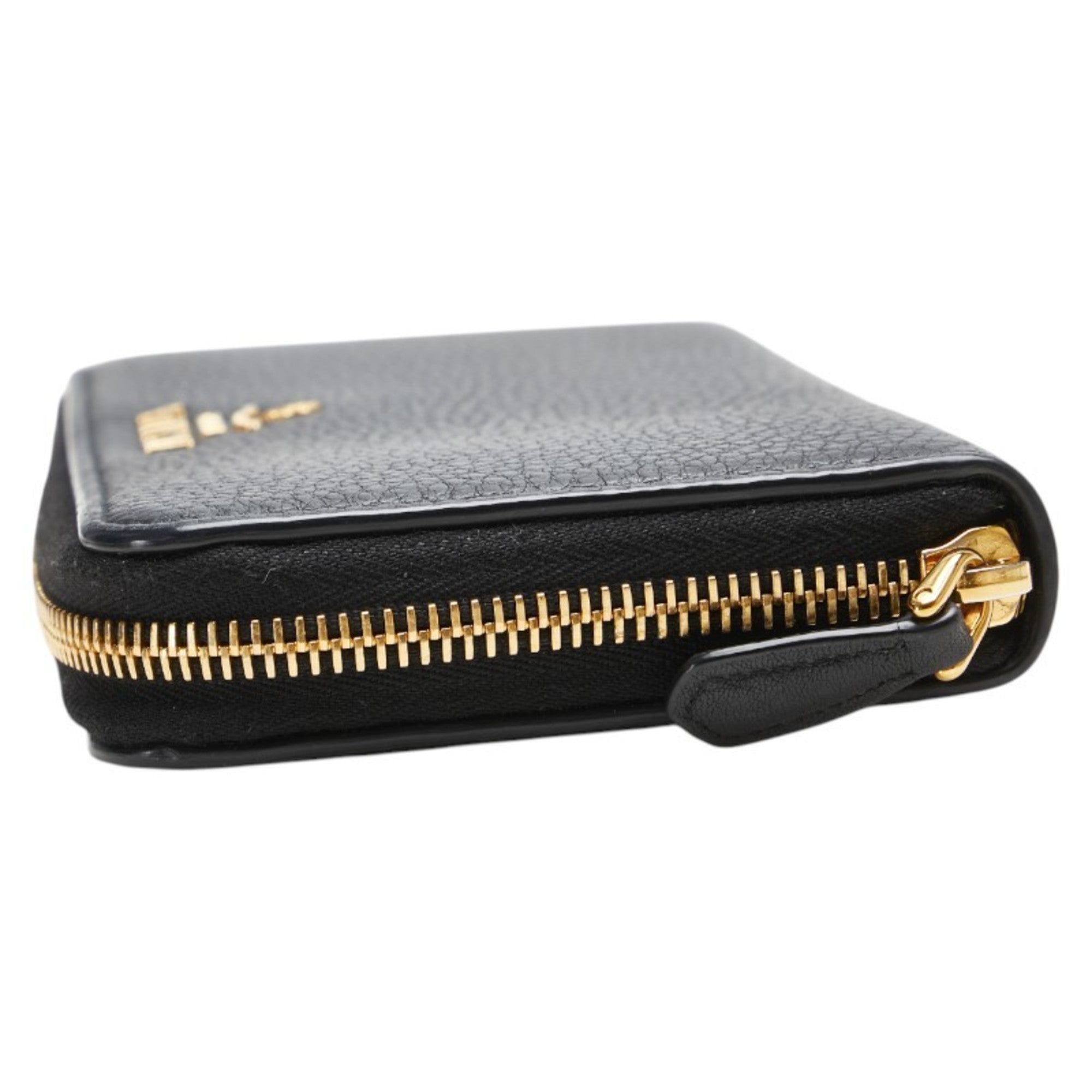 Prada Navy Leather Long Wallet (Bi-Fold)