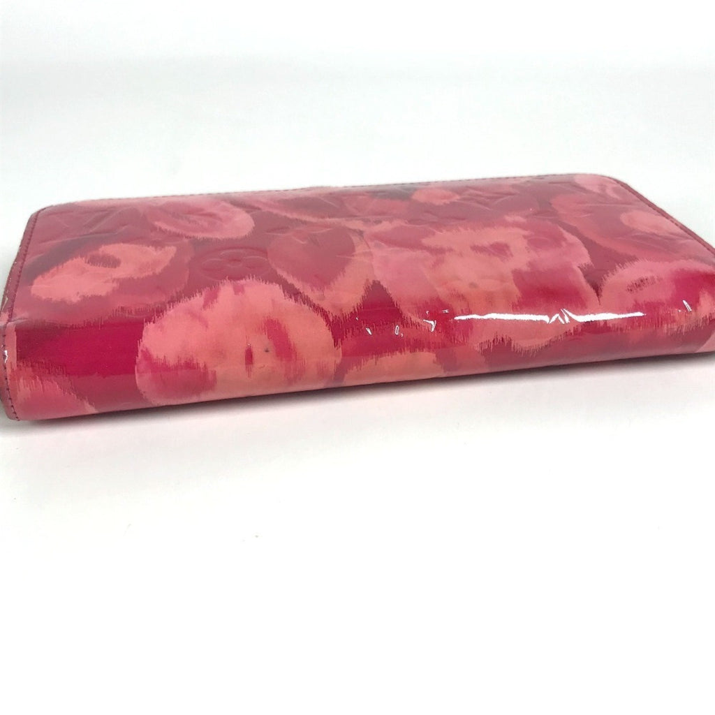 Louis Vuitton Indian Rose Pink Patent Leather Long Wallet (Tri-Fold)