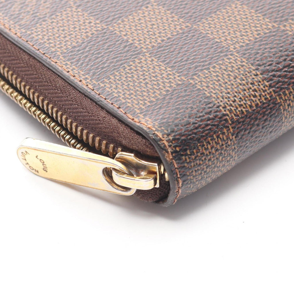 Louis Vuitton Brown Ebene Damier Canvas Pvc Long Wallet