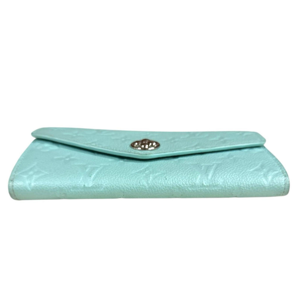 Louis Vuitton Monogram Empreinte Blue Light Blue Monogram Empreinte Long Wallet