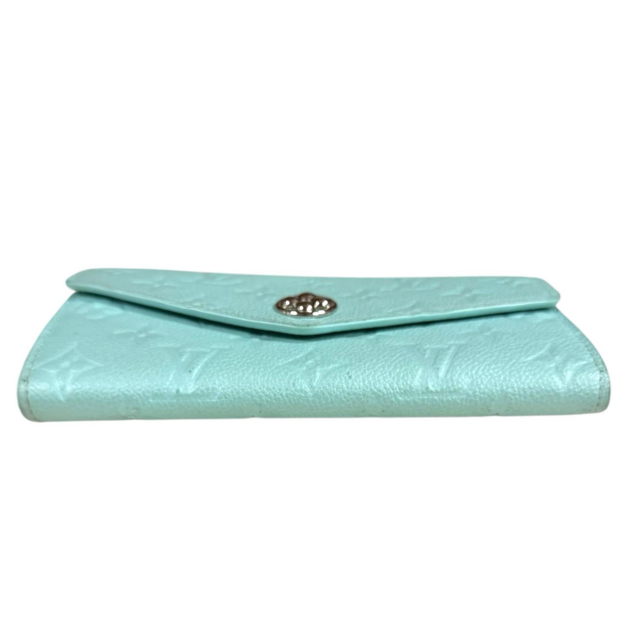 Louis Vuitton Monogram Empreinte Blue Light Blue Monogram Empreinte Long Wallet