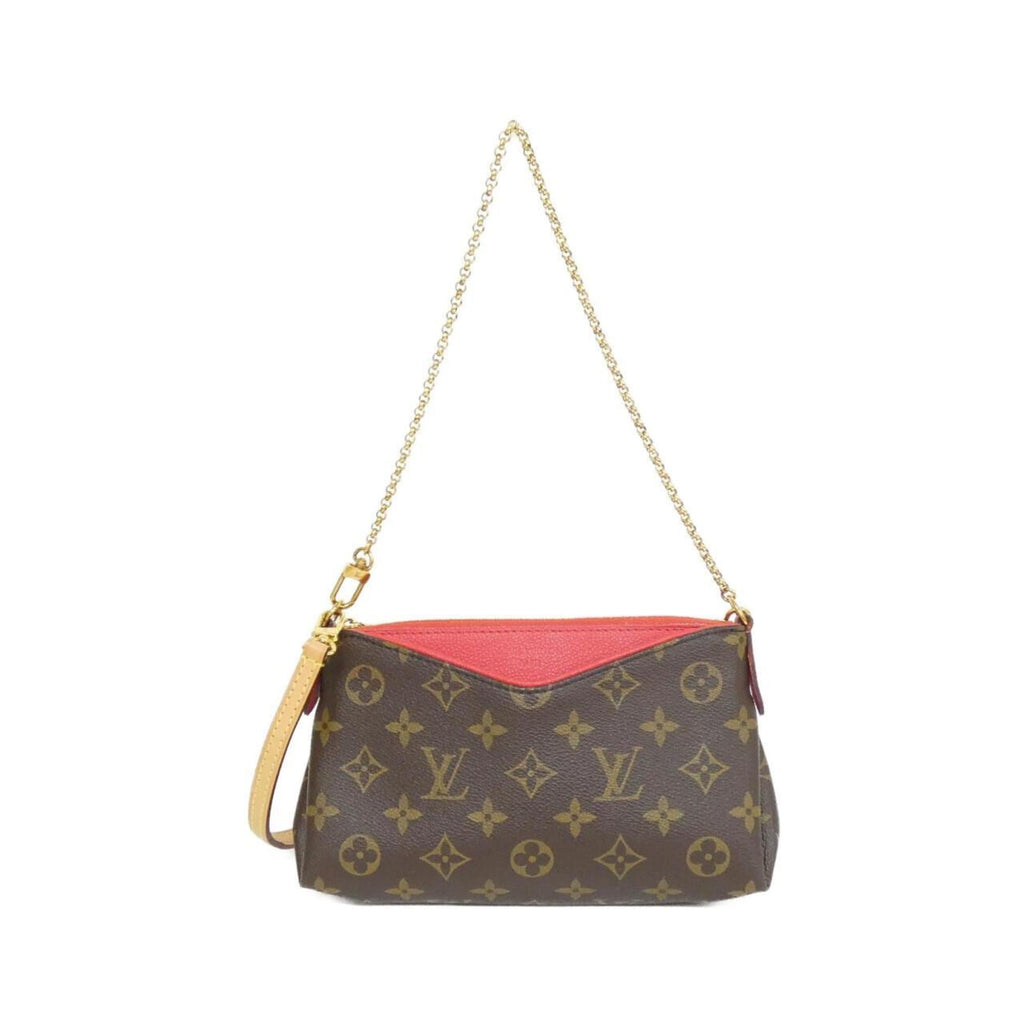 Louis Vuitton Cerise Marron Coated Canvas Shoulder Bag