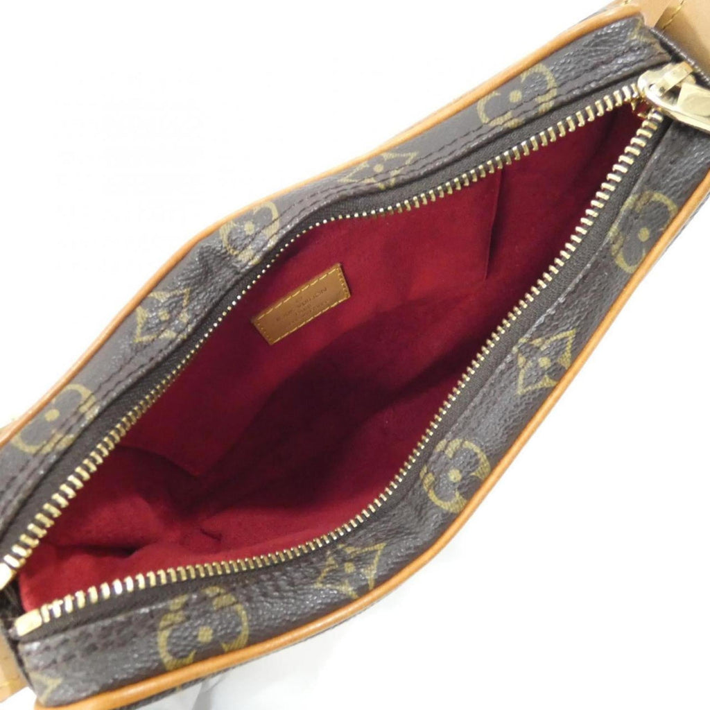 Louis Vuitton Marron Coated Canvas Pochette Shoulder Bag