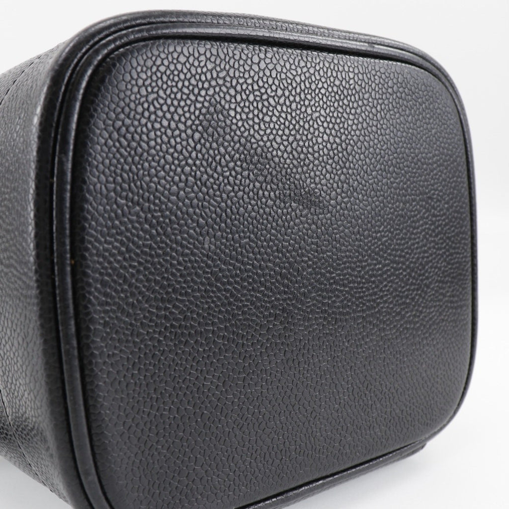 Chanel Caviar Skin Black Caviar Leather Handbag