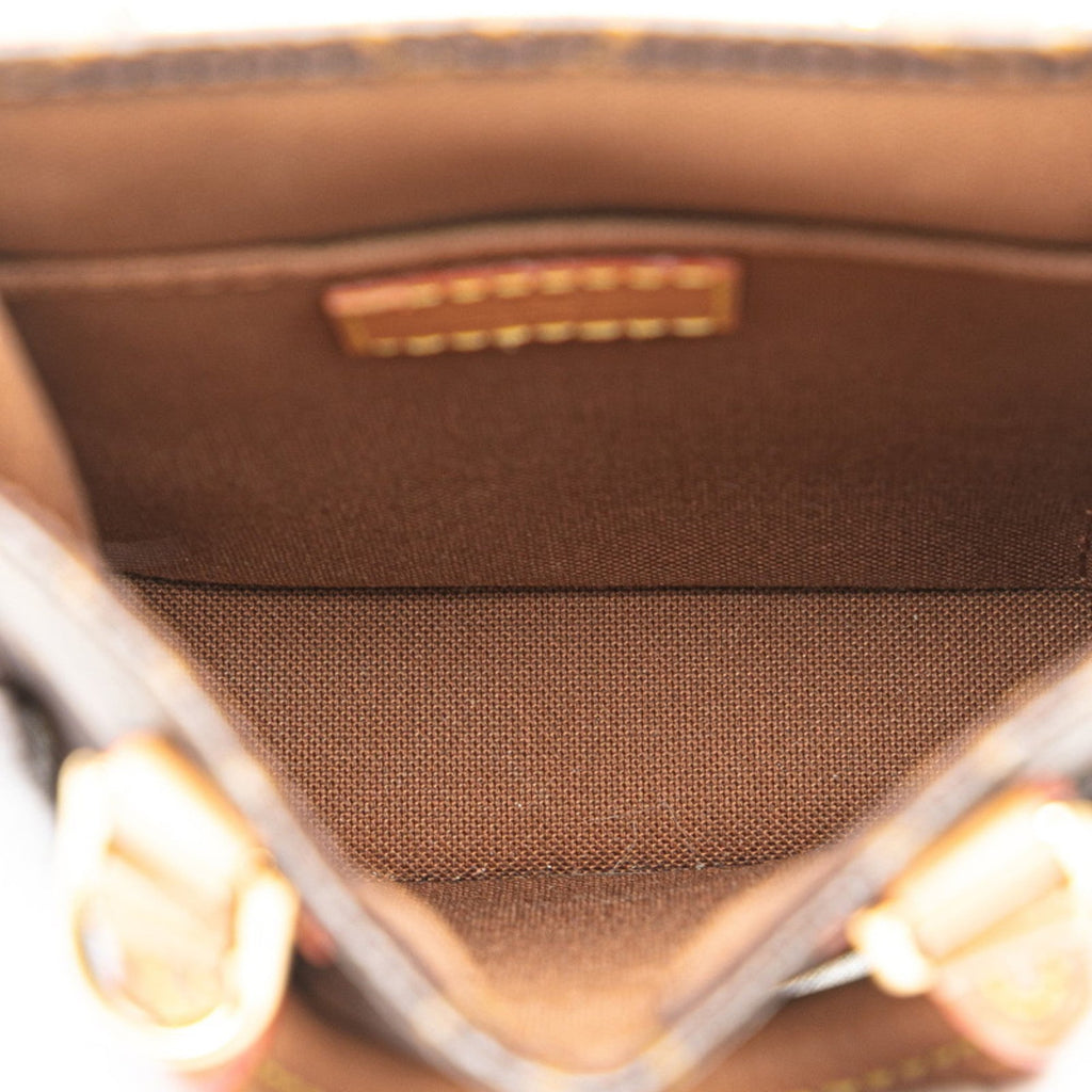 Louis Vuitton Brown Pvc Leather Handbag Shoulder Bag