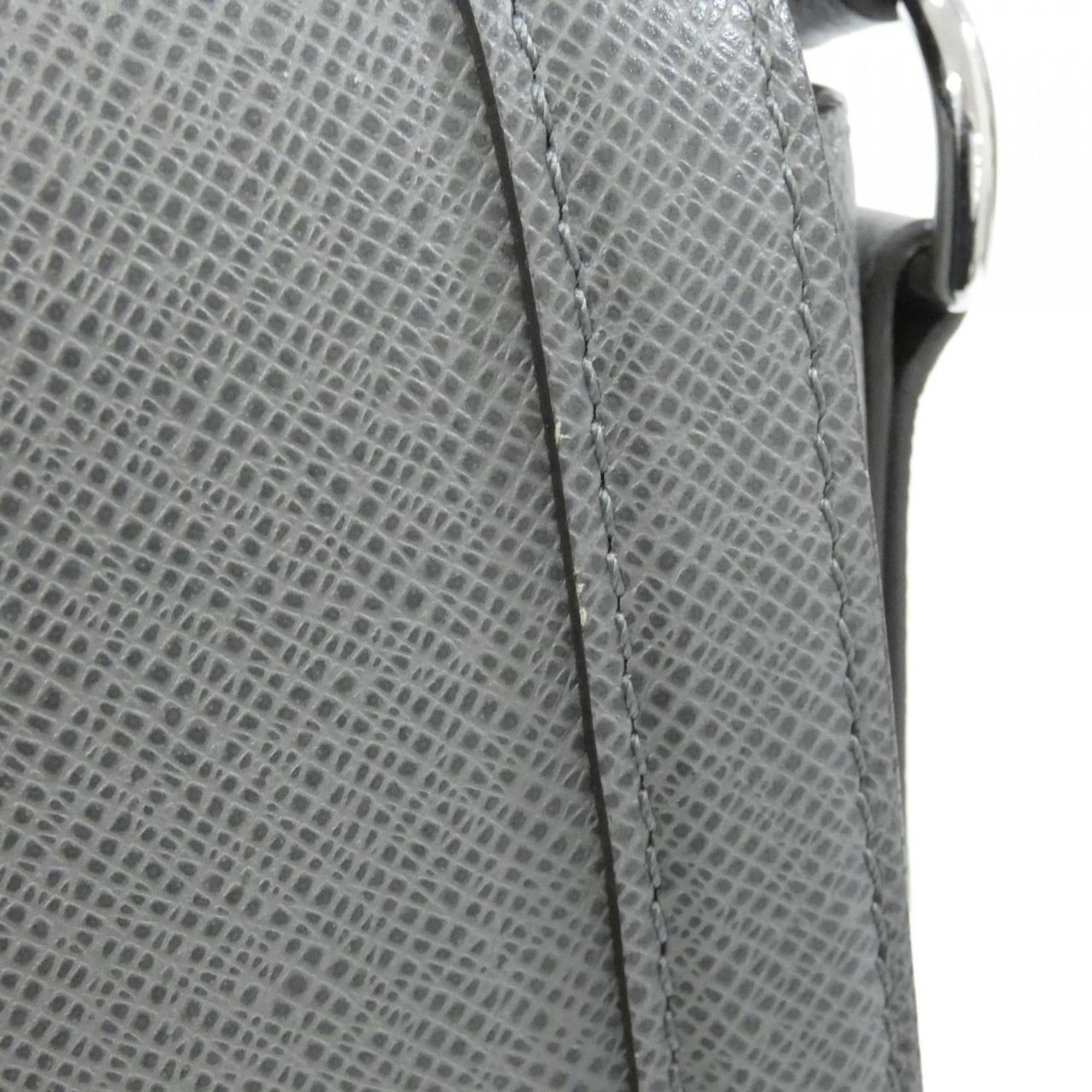 Louis Vuitton Taiga Gris Leather Shoulder Bag