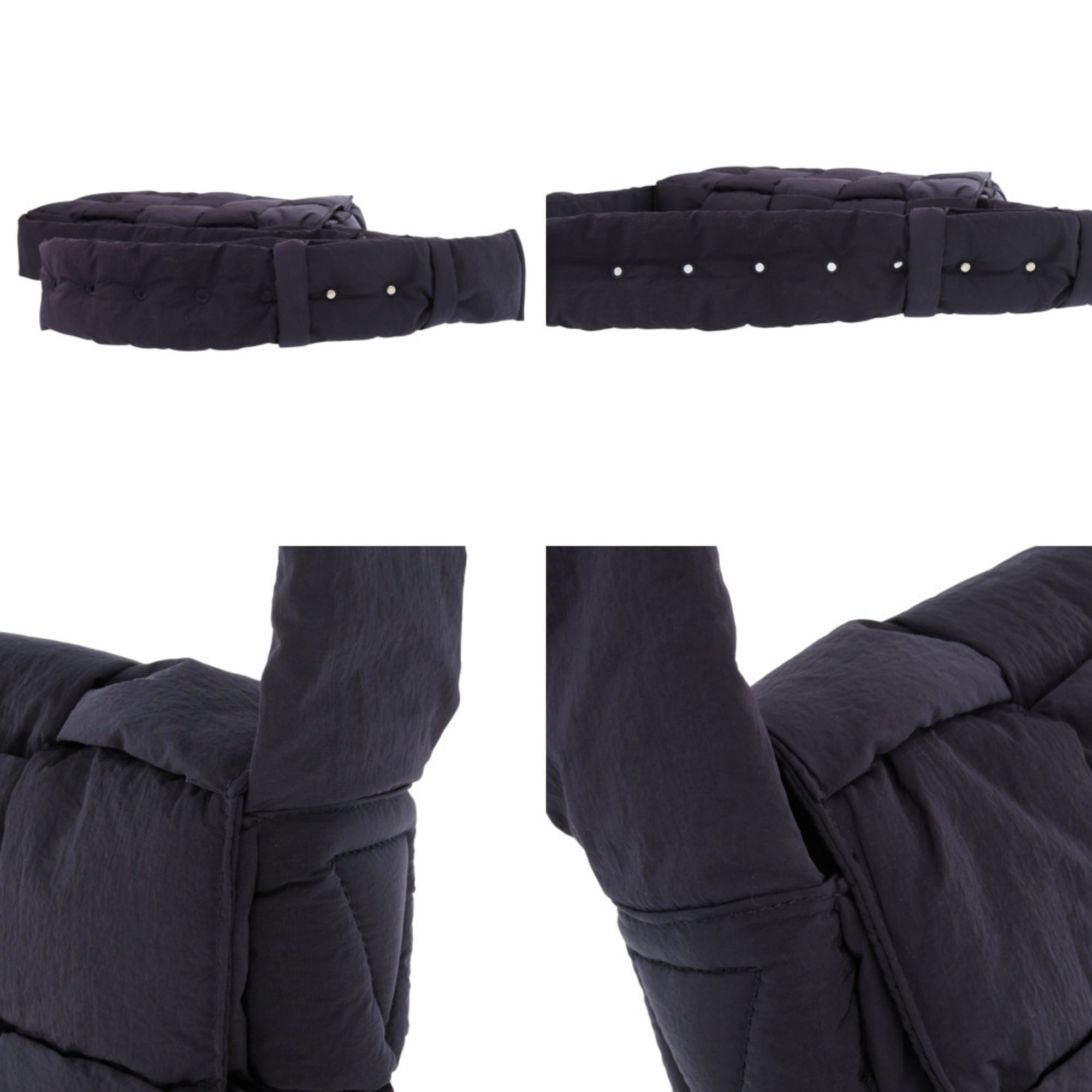 Bottega Veneta Navy Nylon Shoulder Bag