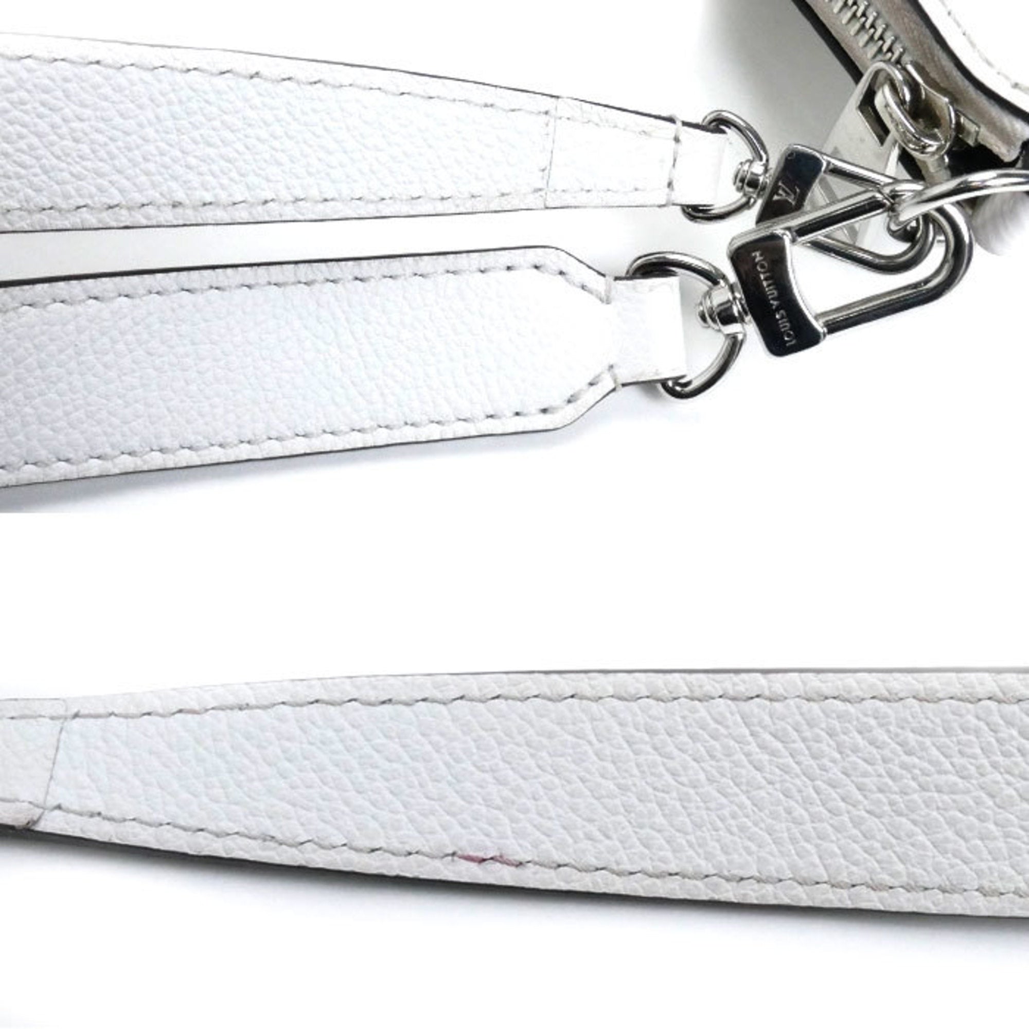Louis Vuitton White Epi Leather Shoulder Bag