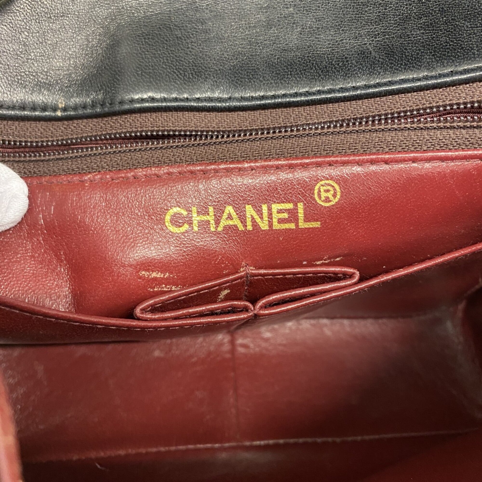 Chanel Black Leather Shoulder Bag