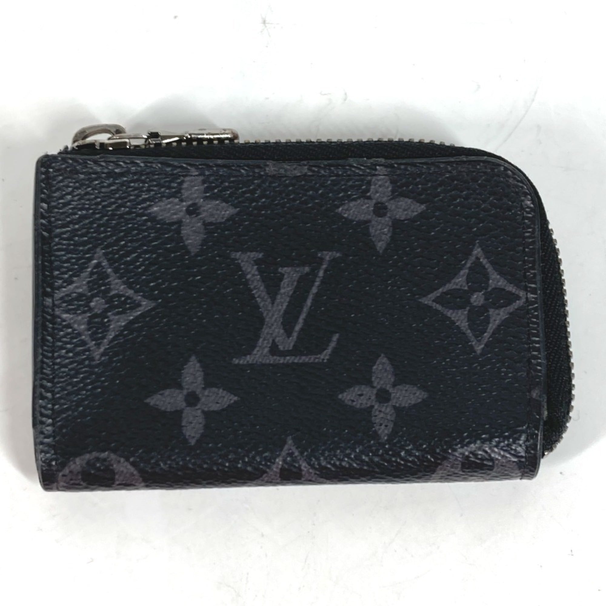 Louis Vuitton Black Monogram Eclipse Monogram Eclipse Coin Purse/Coin Case