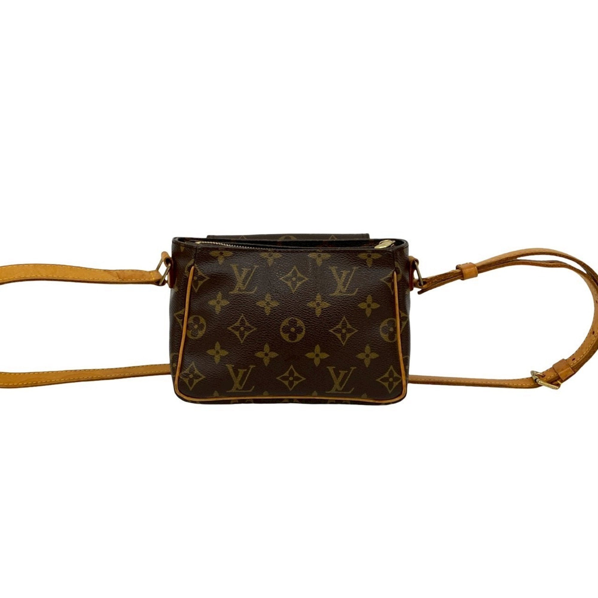 Louis Vuitton Brown Leather Pvc Pochette Shoulder Bag
