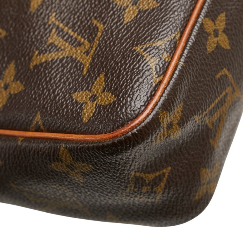 Louis Vuitton Brown Pvc Leather Clutch Bag Handbag