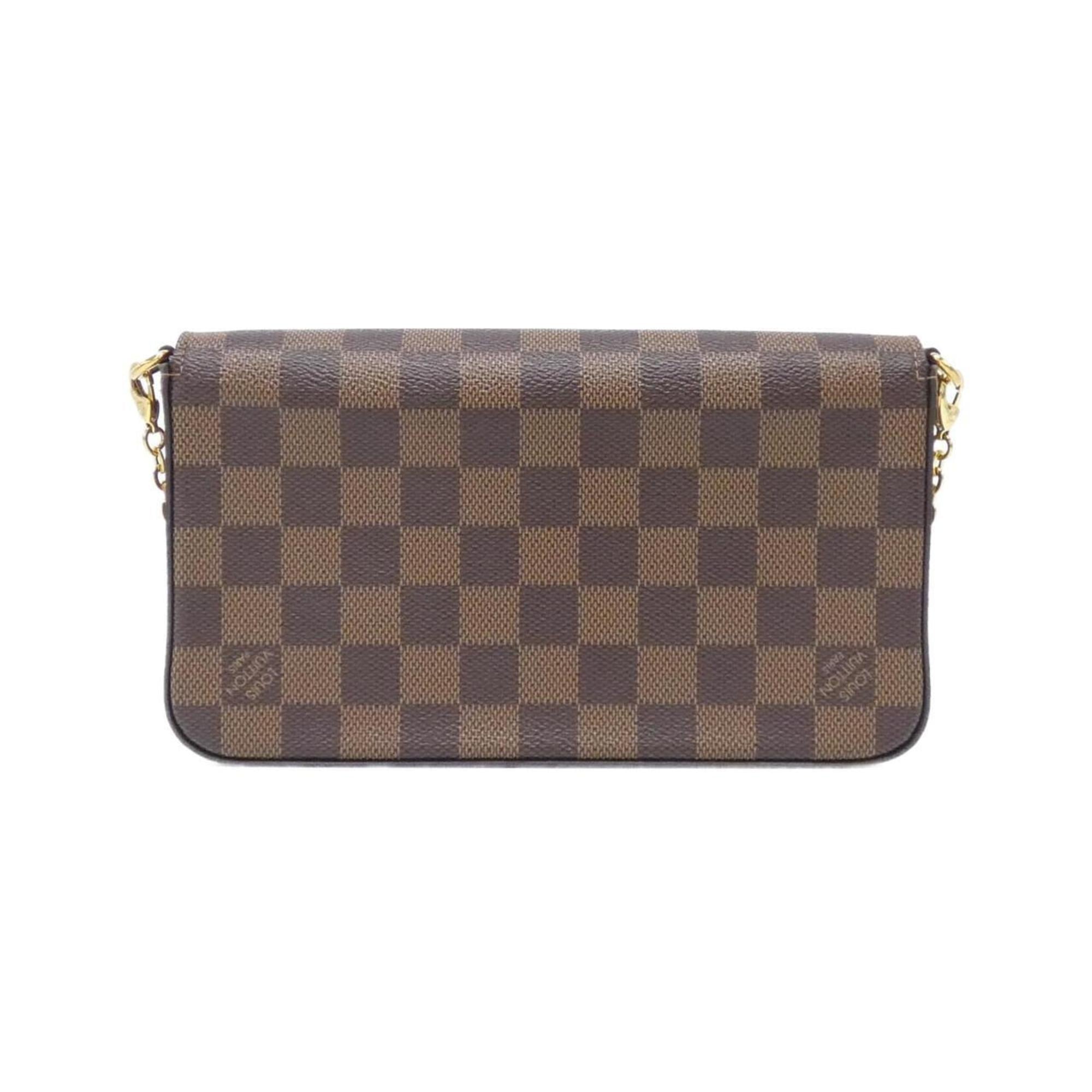 Louis Vuitton Brown Coated Canvas Pochette Shoulder Bag