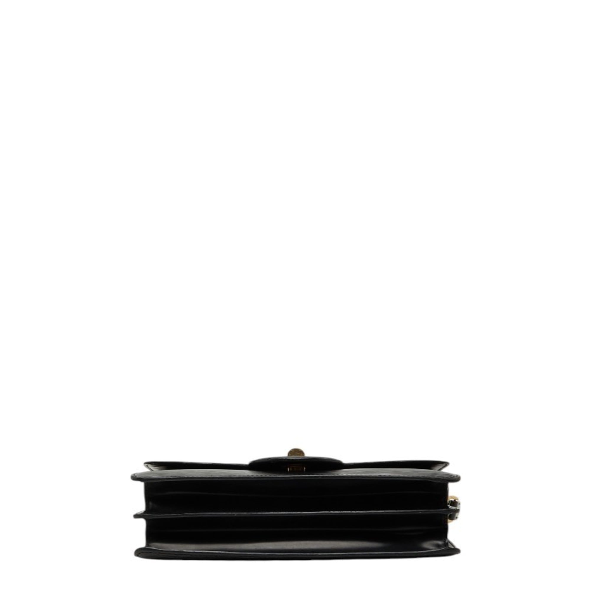 Louis Vuitton Black Noir Cuir Ombre Leather Shoulder Bag