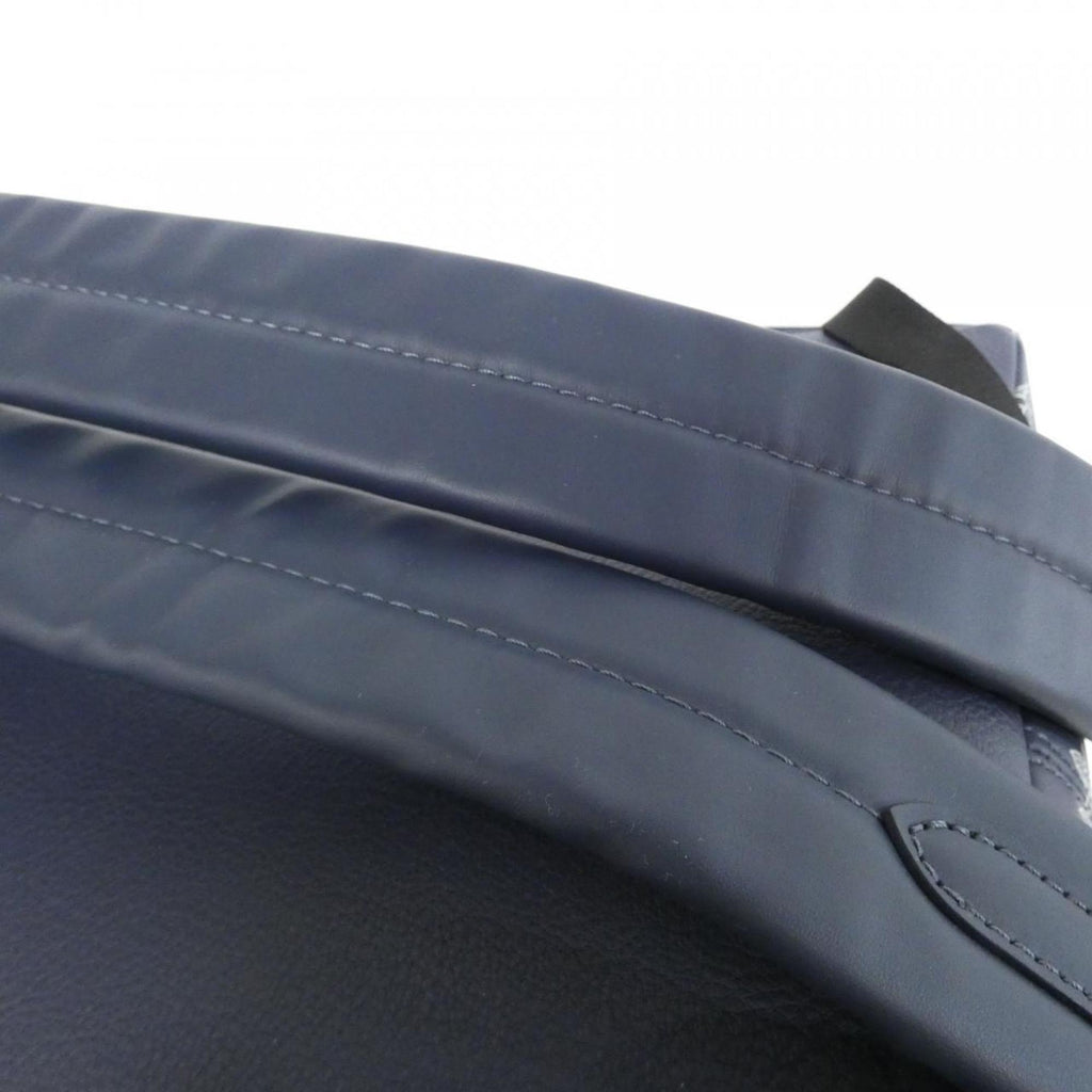 Louis Vuitton Monogram Shadow Black Navy Leather Backpack