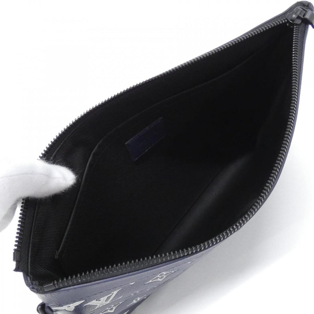 Louis Vuitton Navy Leather Handbag