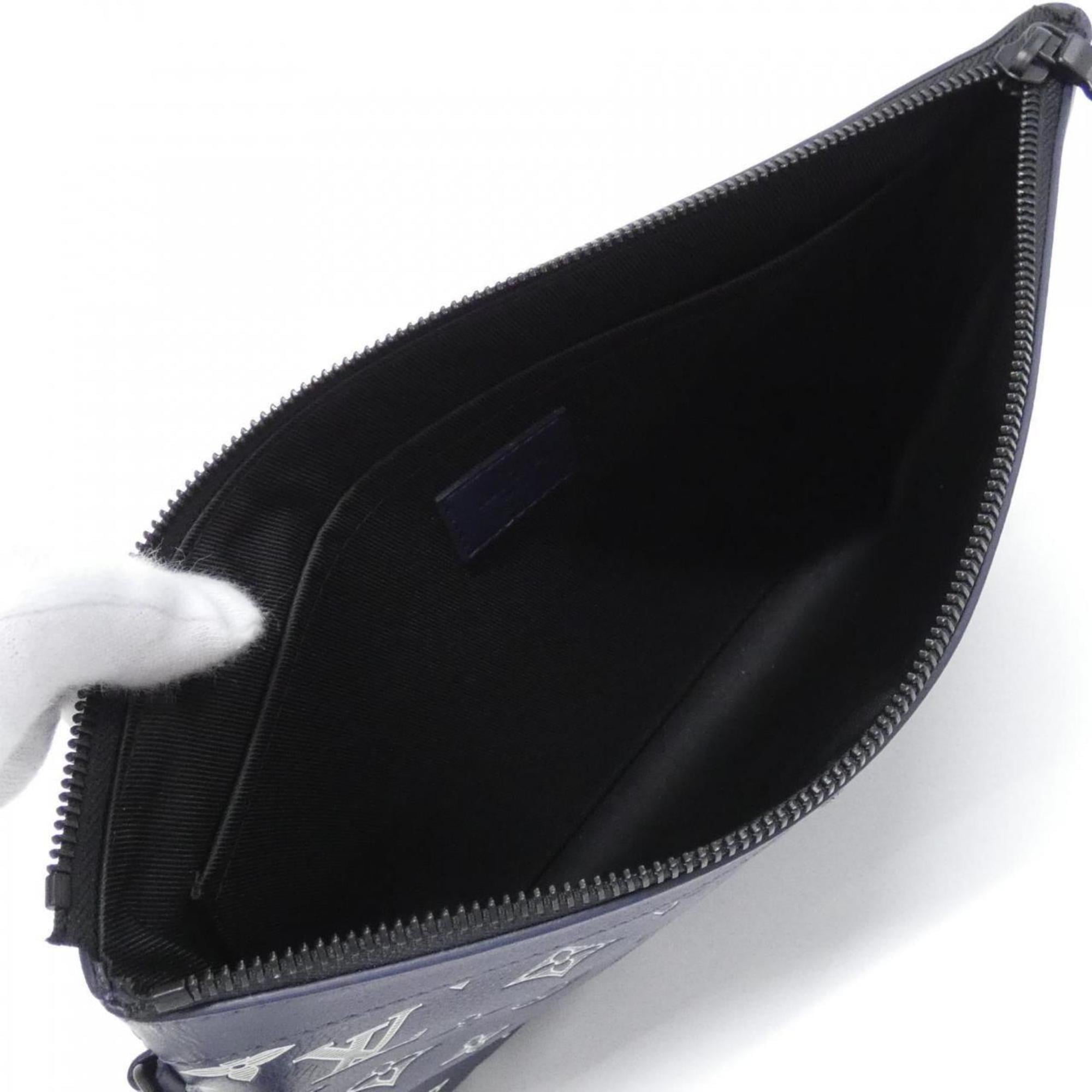 Louis Vuitton Navy Leather Handbag