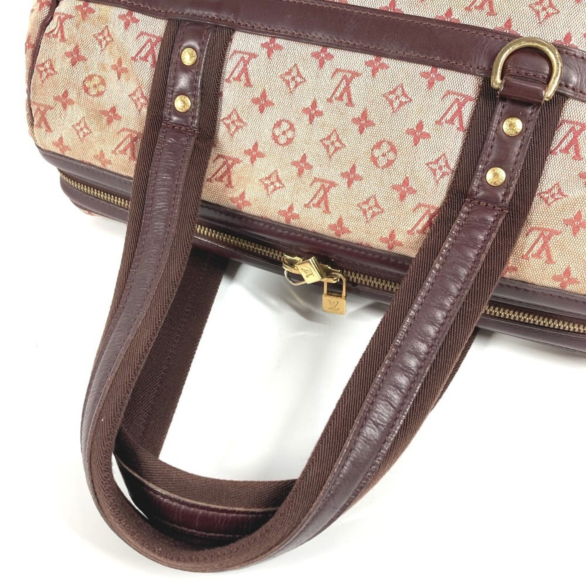 Louis Vuitton Cerise Monogram Red Color Monogram Mini Boston Bag Handbag