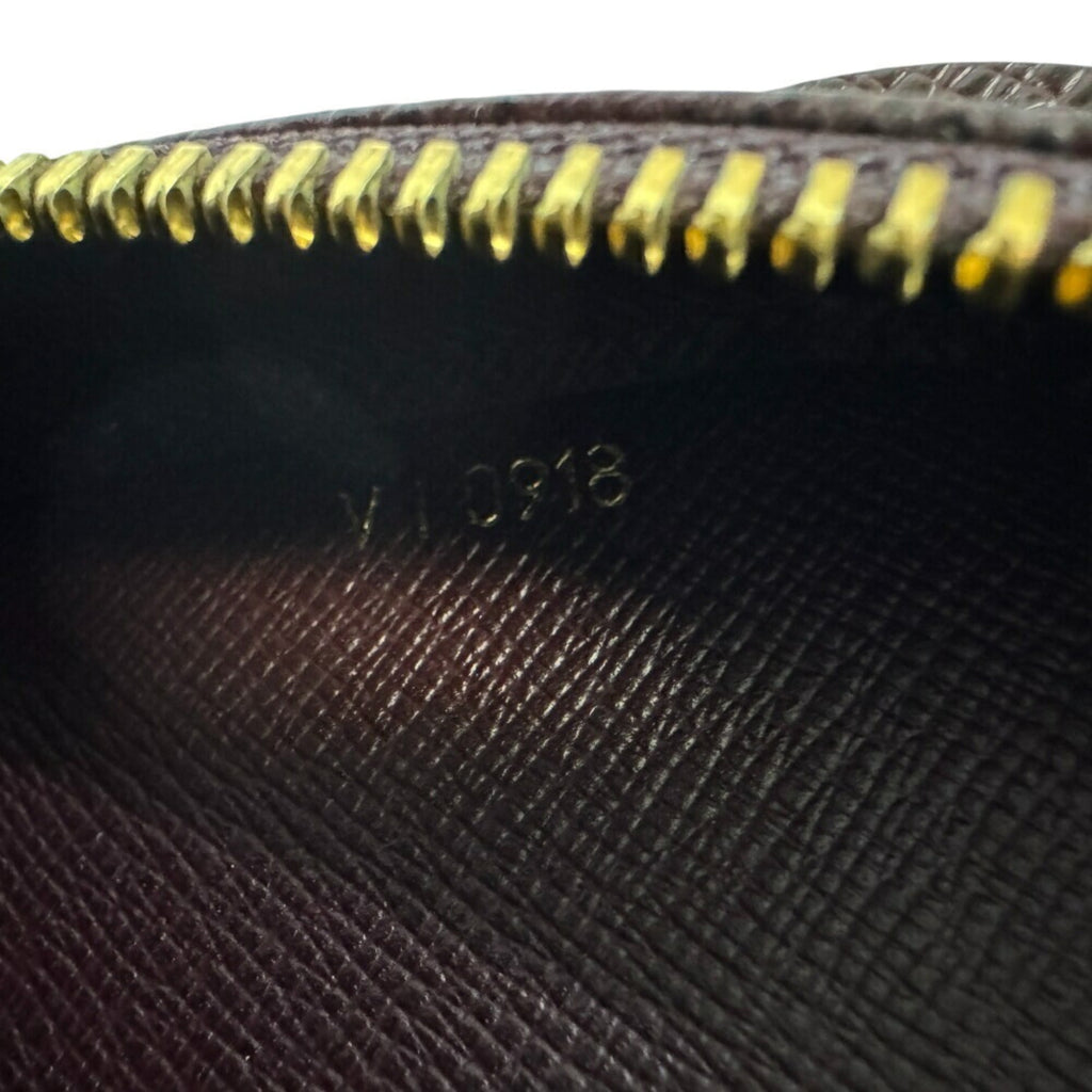 Louis Vuitton Wine Taiga Leather Clutch Bag