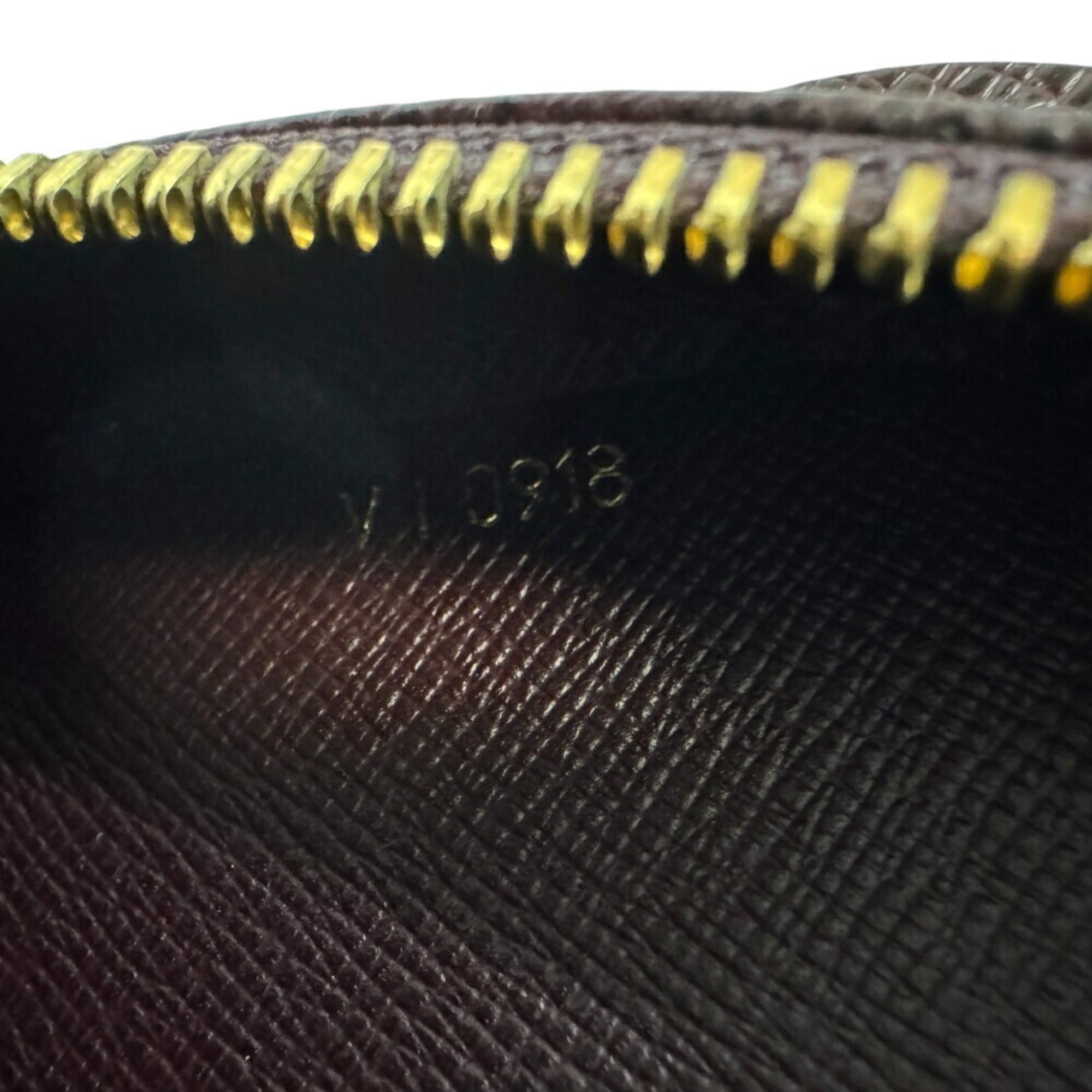 Louis Vuitton Wine Taiga Leather Clutch Bag