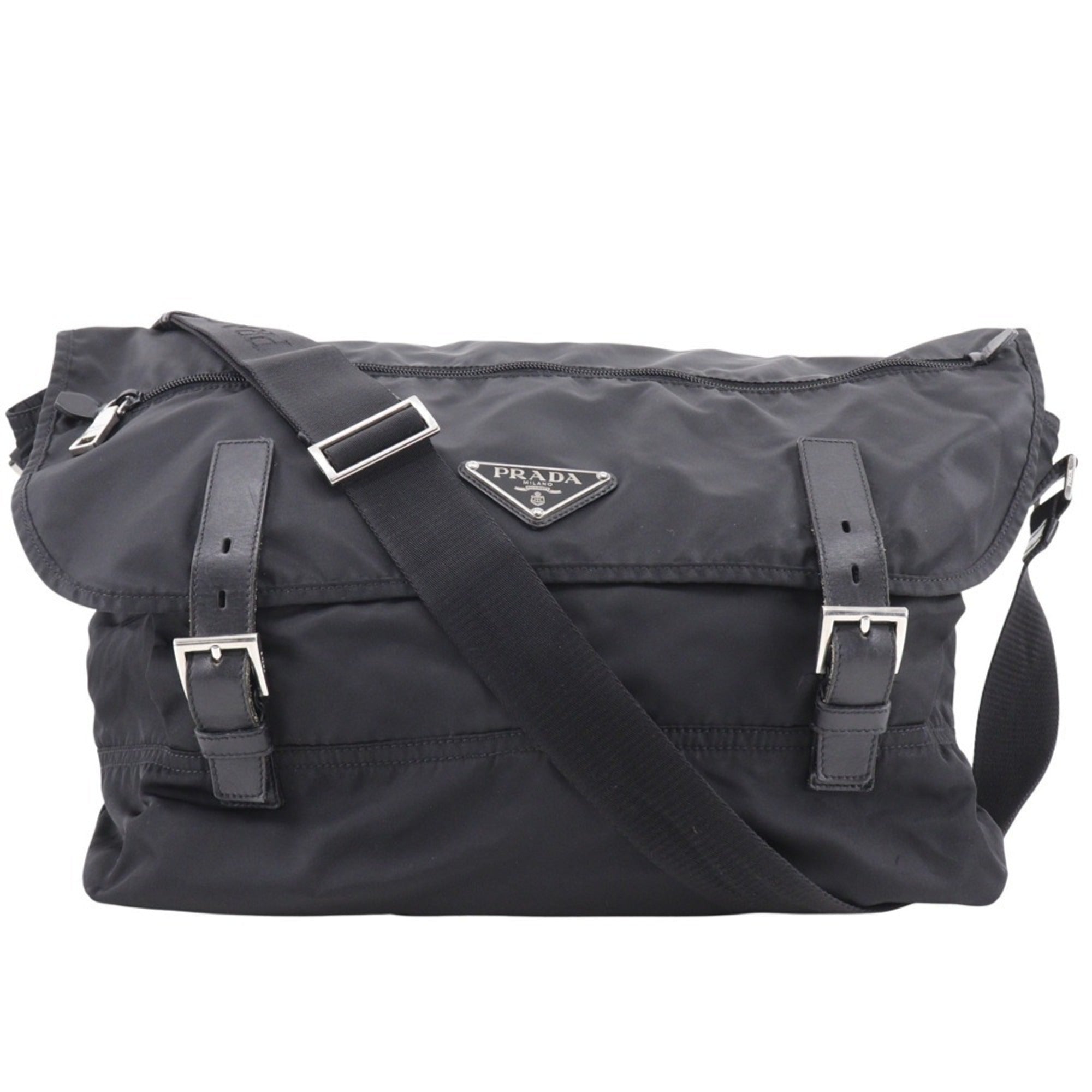 Prada Black Nero Nylon Shoulder Bag