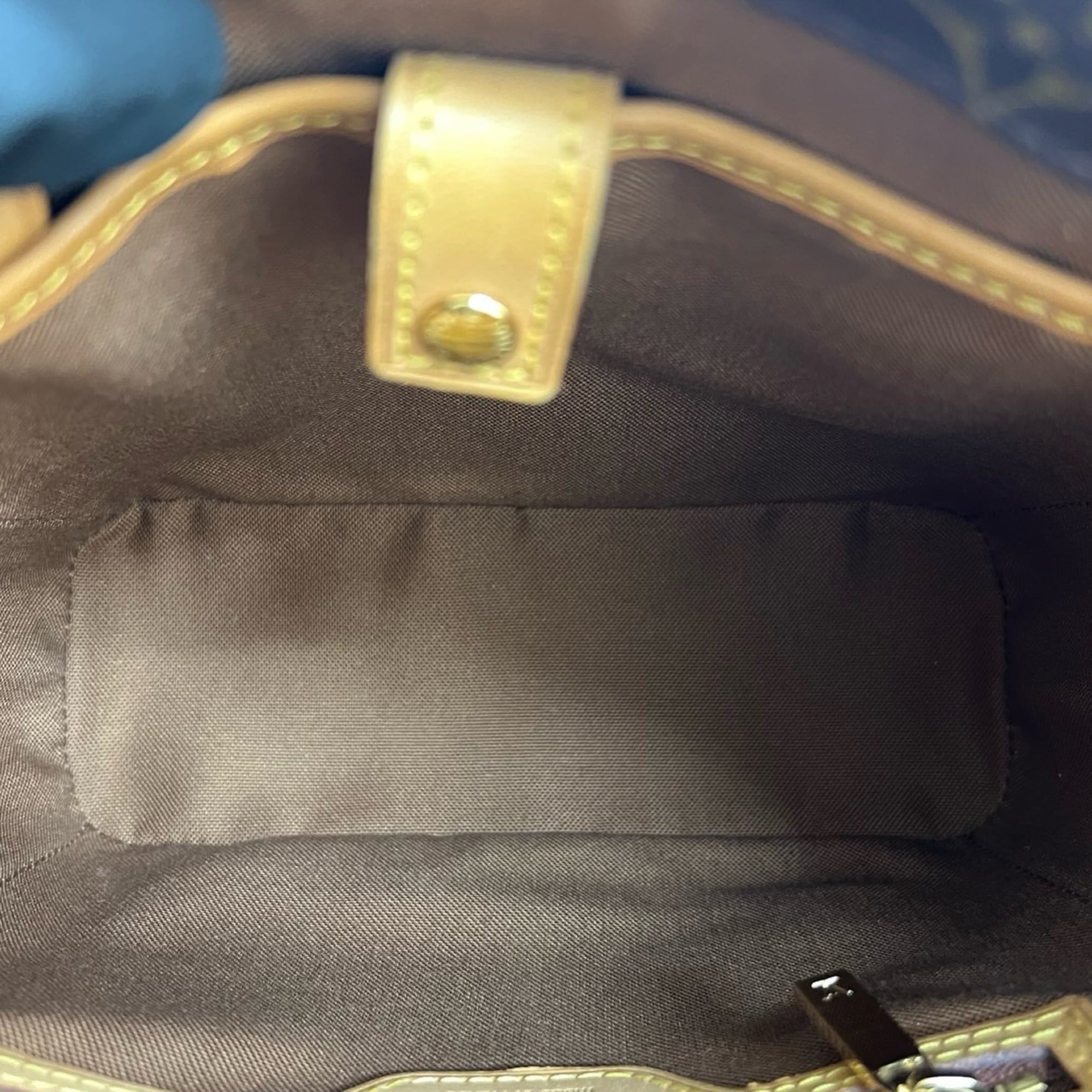 Louis Vuitton Brown Leather Pvc Handbag Tote Bag