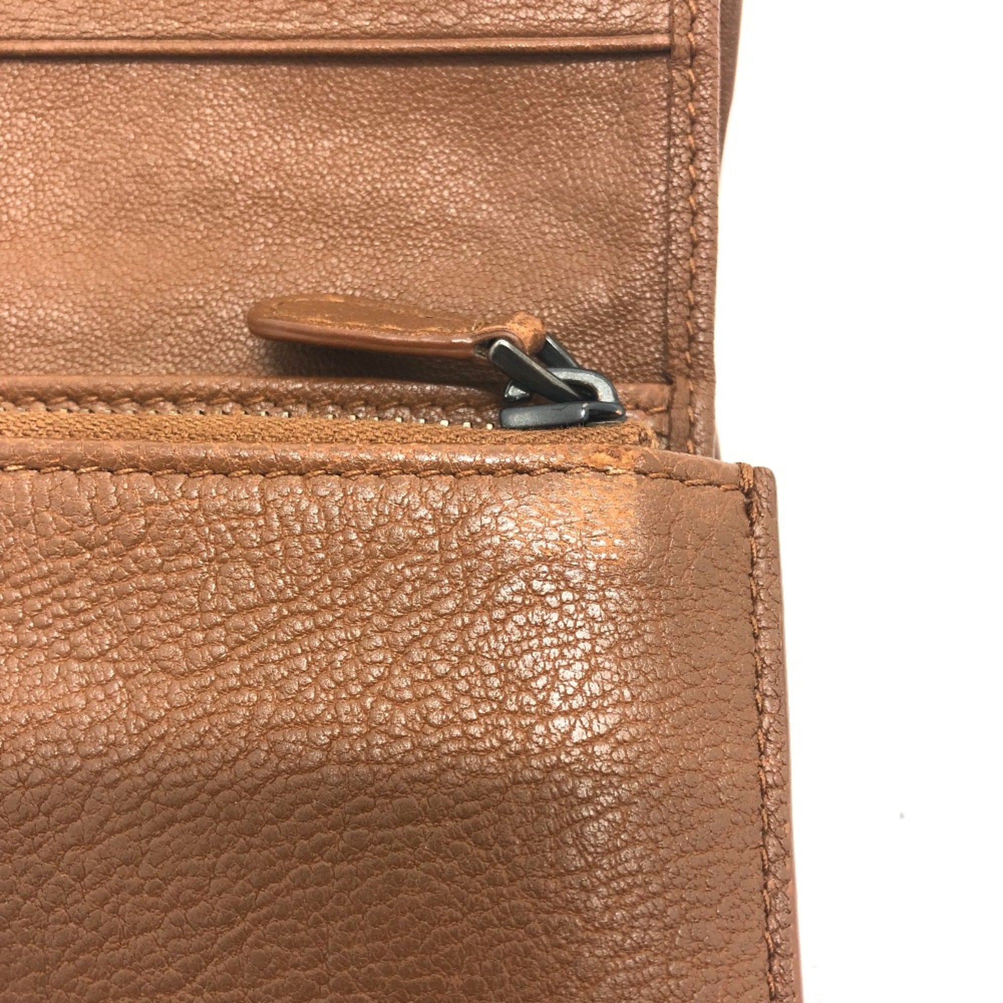 Bottega Veneta Brown Leather Wallet (Tri-Fold)