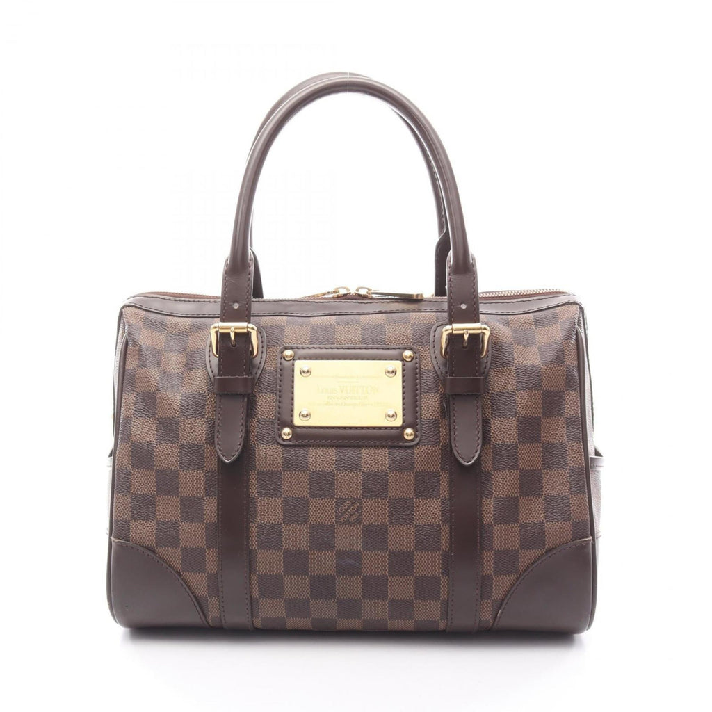 Louis Vuitton Brown Coated Canvas Leather Handbag