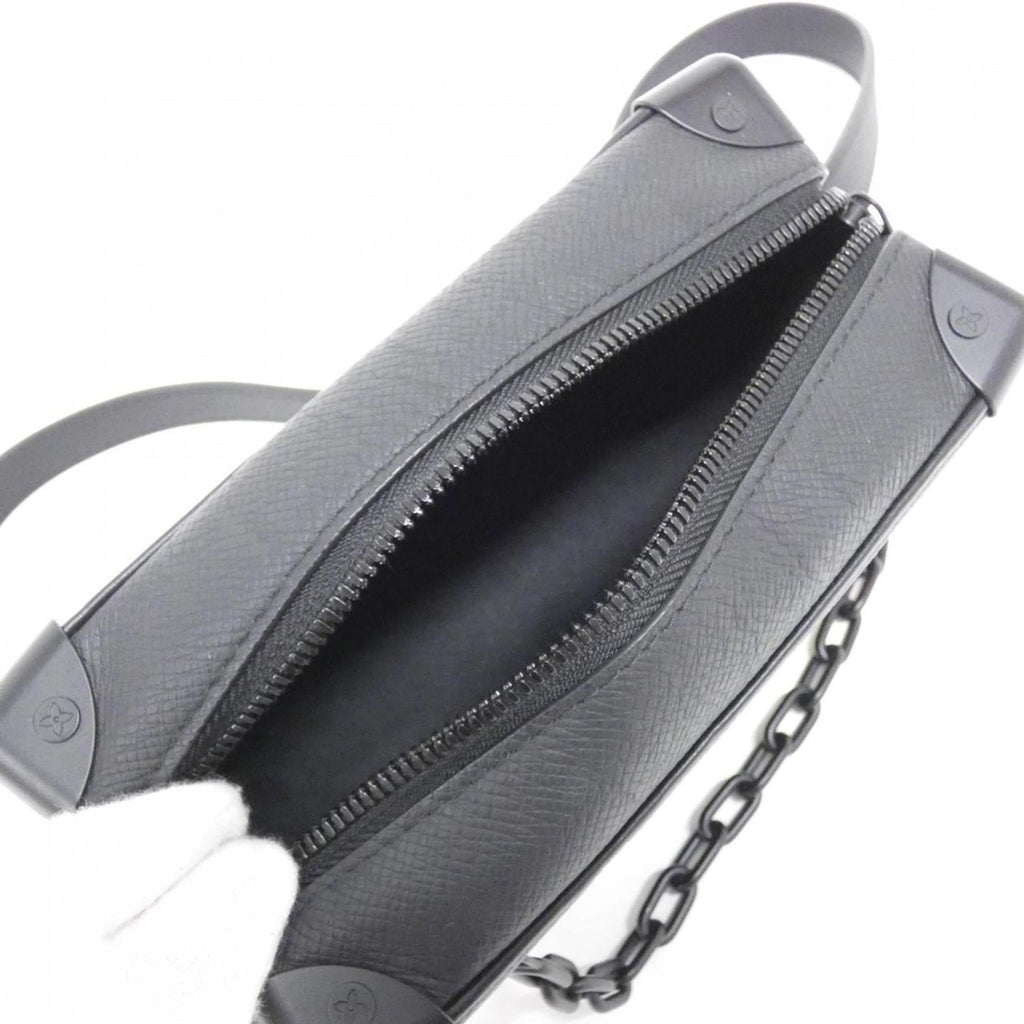 Louis Vuitton Black Leather Shoulder Bag