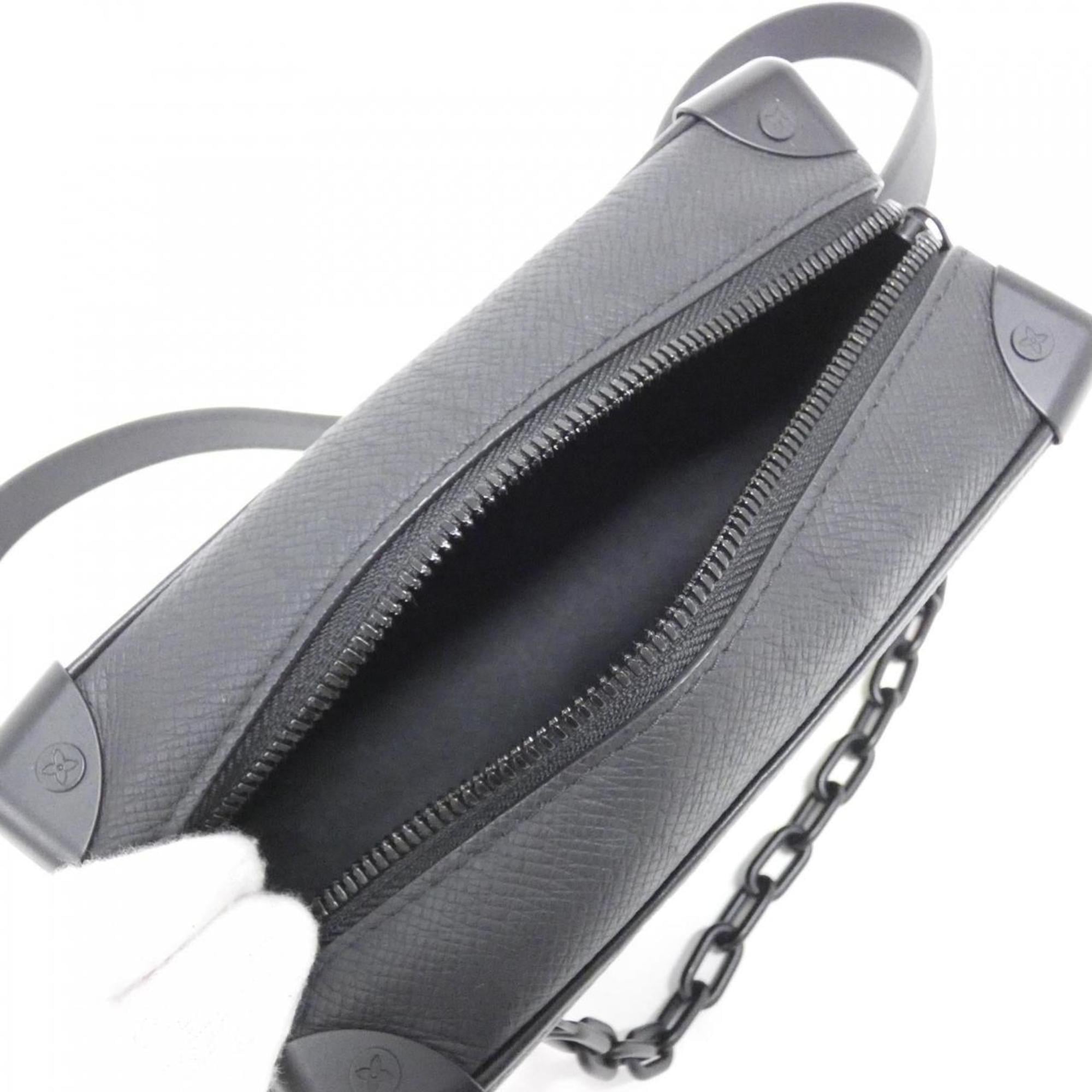 Louis Vuitton Black Leather Shoulder Bag