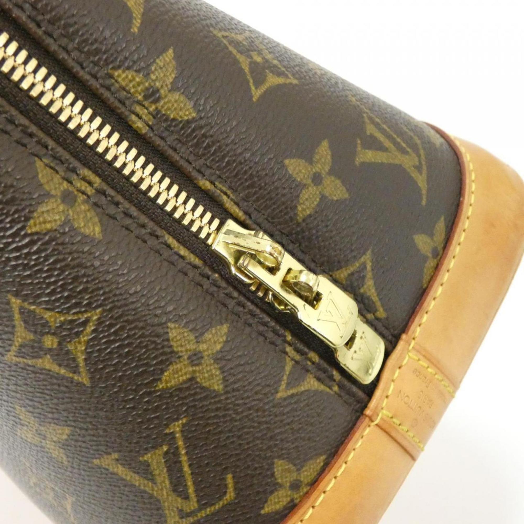 Louis Vuitton Marron Coated Canvas Handbag