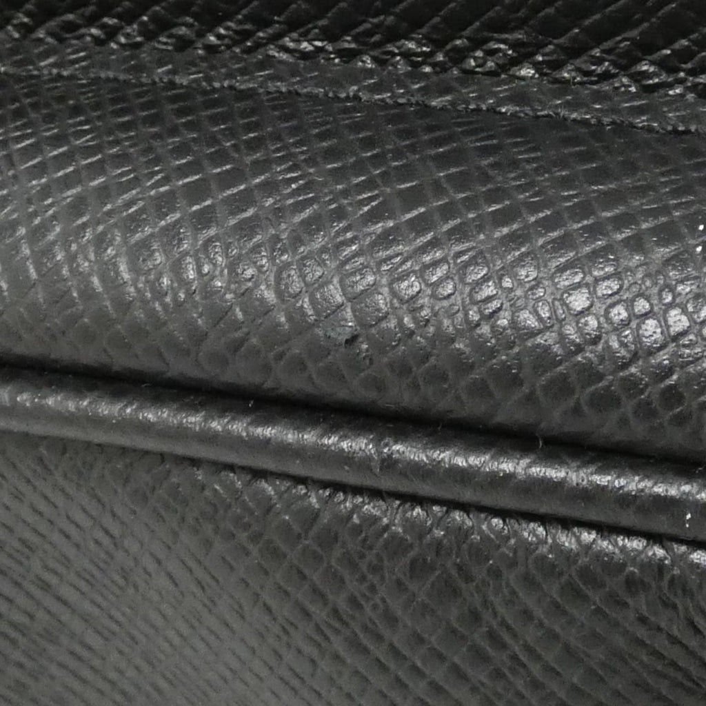 Louis Vuitton Black Leather Backpack