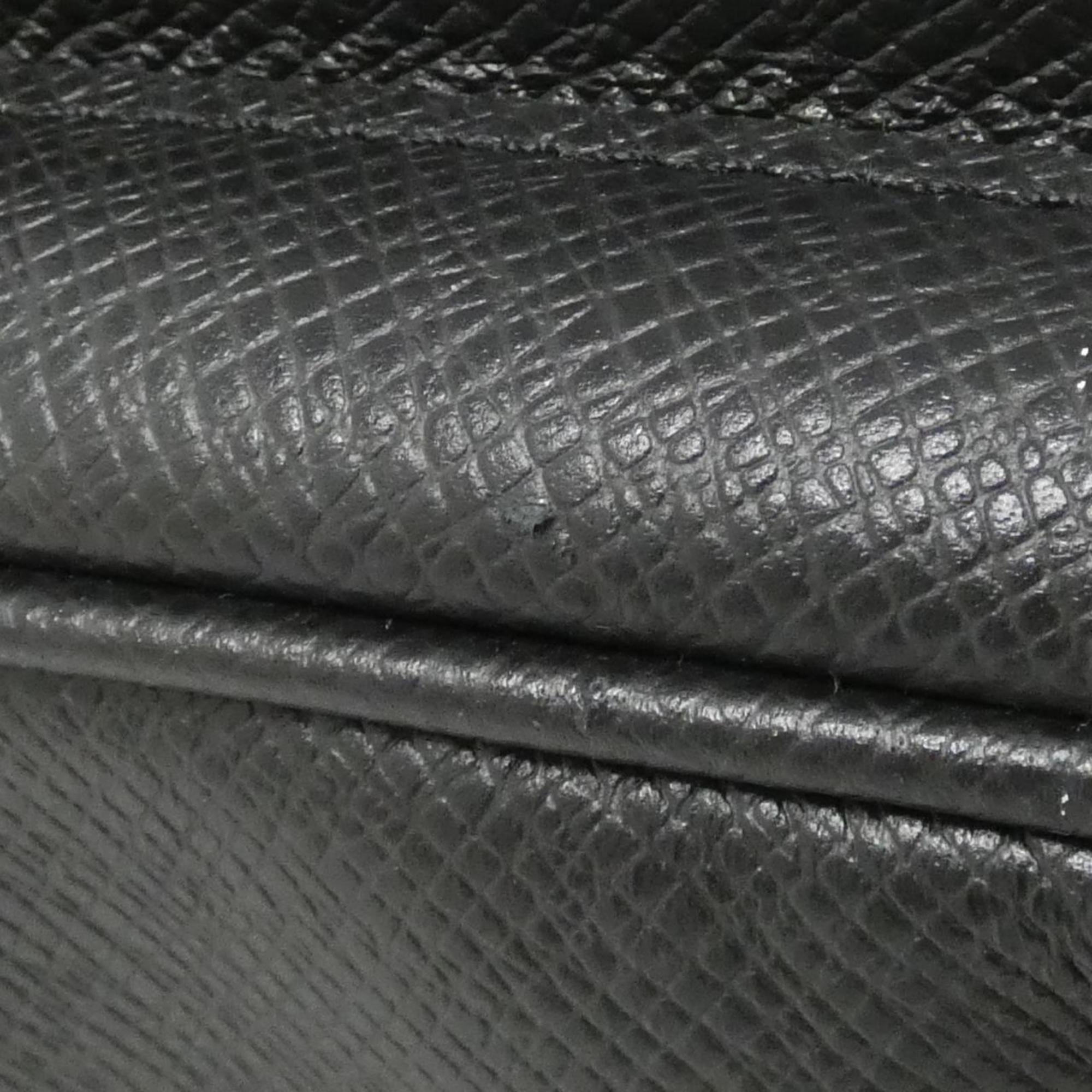 Louis Vuitton Black Leather Backpack