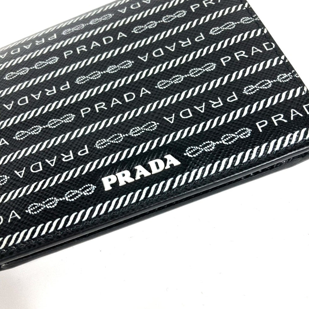 Prada Black Leather Wallet (Bi-Fold)