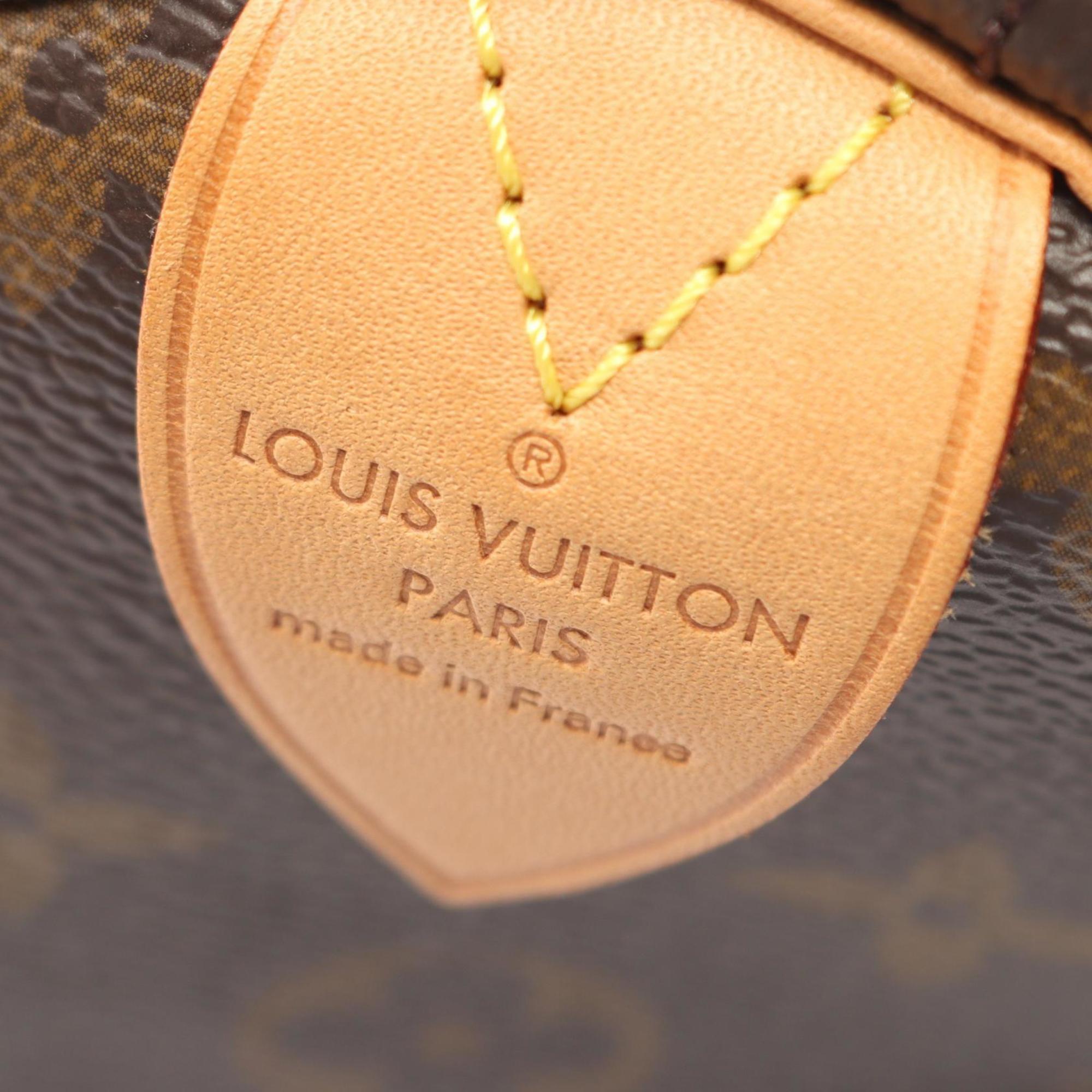 Louis Vuitton Brown Monogram Coated Canvas Leather Handbag