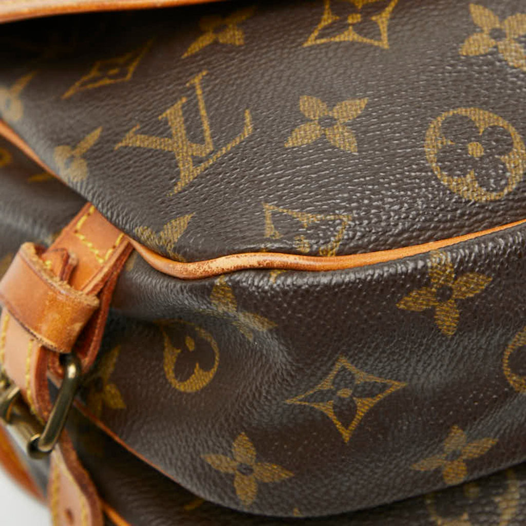 Louis Vuitton Brown Pvc Leather Shoulder Bag
